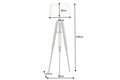 Stojaca lampa Tripod 158cm borovica biela