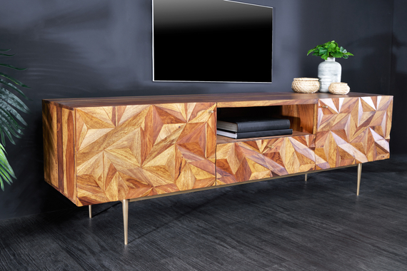 TV stolík Stone Finish 160cm Sheesham