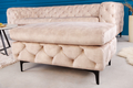 Taburetka Modern Barock - champagne velvet